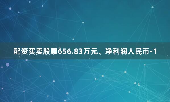 配资买卖股票656.83万元、净利润人民币-1